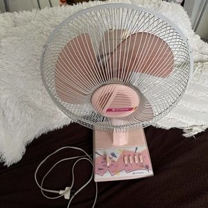hitachi 90s Pink Vintage Fan Confetti “ Saved By The Bell “ Theme Works 100% y2k